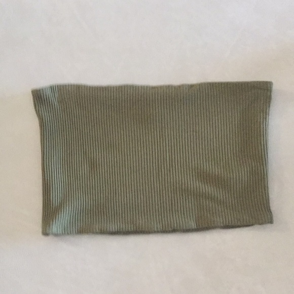 Two top shop cropped rubber tube tops - Picture 3 of 3